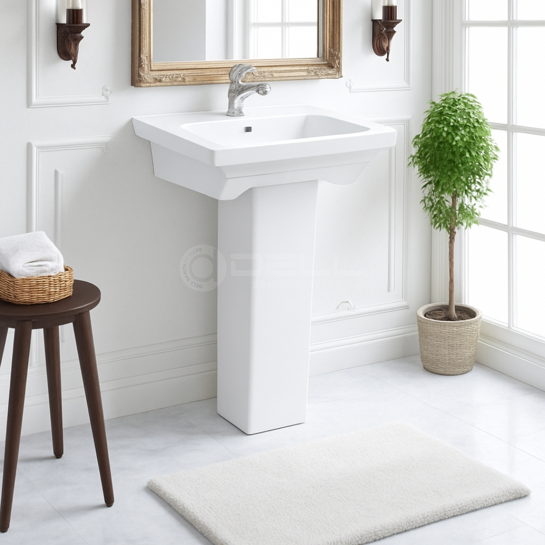Grace Wash Basin Pedestal - Dell Sanitary Ware Grace Wash Basin Pedestal - Dell Sanitary Ware