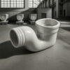 P-trap 4'' 4'' Flat 3'' - Dell Sanitary Ware