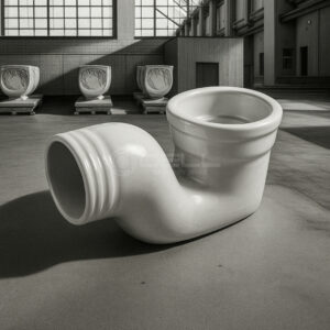 P-trap 4'' 4'' Flat 3'' - Dell Sanitary Ware