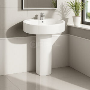 Dell Flow Wash Basin Pedestal - Dell Sanitary Ware