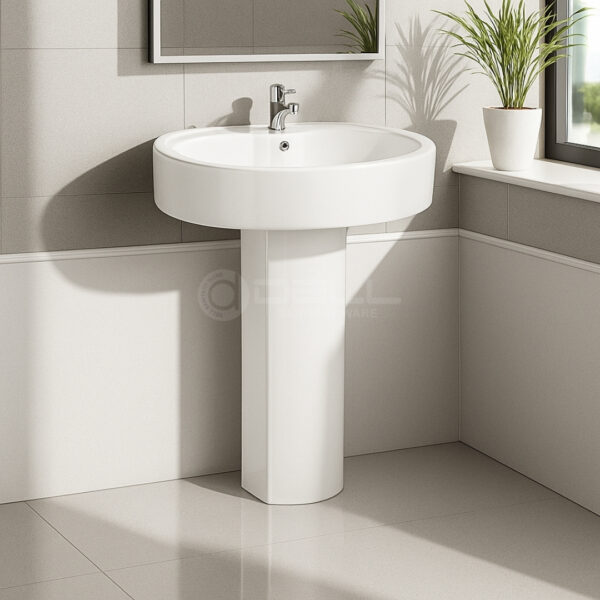 Dell Flow Wash Basin Pedestal - Dell Sanitary Ware Dell Flow Wash Basin Pedestal - Dell Sanitary Ware