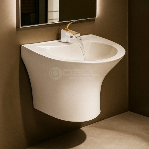 Wall Hang 1 Wash Basin Pedestal - Dell Sanitary Ware Wall Hang 1 Wash Basin Pedestal - Dell Sanitary Ware