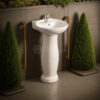 12x15 Wash Basin Pedestal - Dell Sanitary Ware