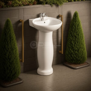 12x15 Wash Basin Pedestal - Dell Sanitary Ware