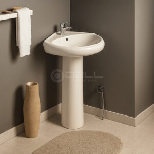 Corner Wash Basin Pedestal - Dell Sanitary Ware