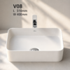 V08 Vanity Wash Basin - Dell Sanitary Ware