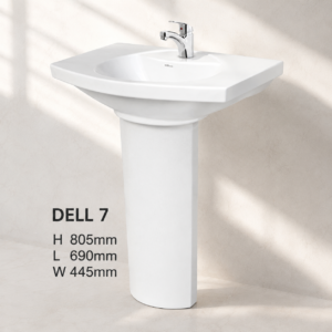 Dell 7 Wash Basin Pedestal - Dell Sanitary Ware