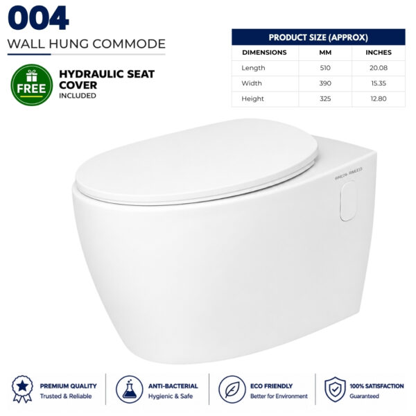 Wall Hang 04 English Toilet - Dell Sanitary Ware