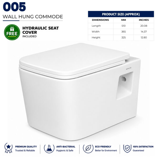 Wall Hang 05 English Toilet - Dell Sanitary Ware