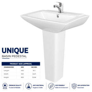 Unique Wash Basin Pedestal - Dell Sanitary Ware