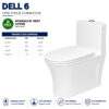 Dell 6 English Toilet - Dell Sanitary Ware