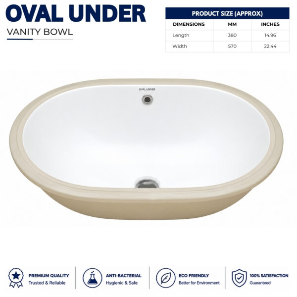 Under Counter Oval