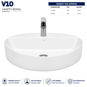 V10 vanity wash basin triangle white ceramic countertop