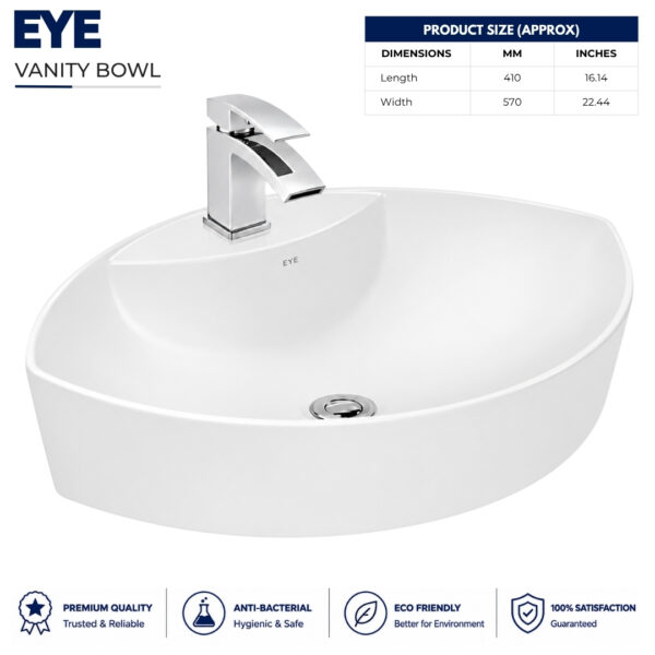 Eye Vanity Wash Basin - Dell Sanitary Ware Eye Vanity Wash Basin - Dell Sanitary Ware
