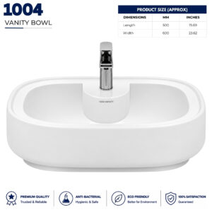 1004 Vanity Wash Basin - Dell Sanitary Ware