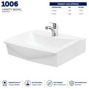 1006 vanity wash basin white ceramic countertop bathroom sink