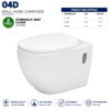 Wall Hang 04D English Toilet - Dell Sanitary Ware
